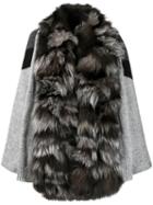 S.w.o.r.d 6.6.44 Fur Trim Cardi-coat - Grey