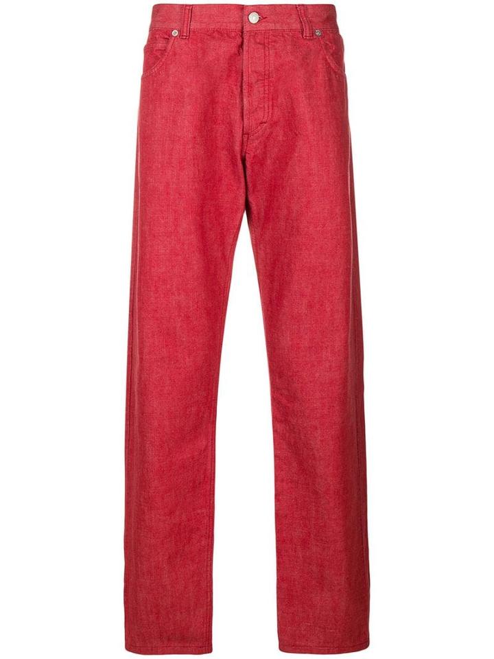 Jil Sander Pre-owned Straight-leg Jeans - Red
