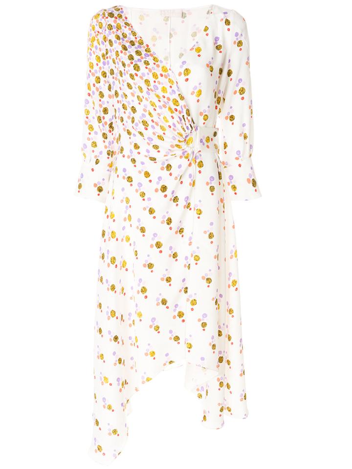 Peter Pilotto Wrap Front Draped Dress - White