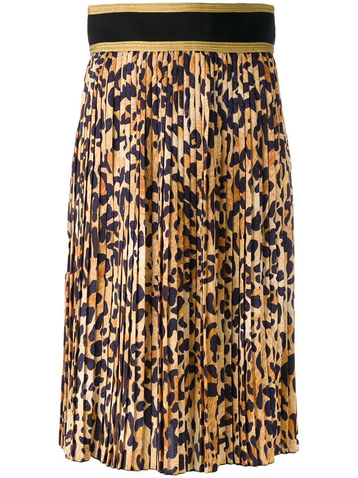 Dsquared2 - Pleated Midi Skirt - Women - Polyester - 40, Women's, Black, Polyester