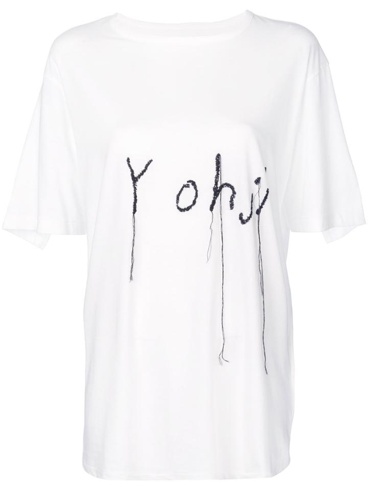 Yohji Yamamoto Yohji Script T-shirt - White