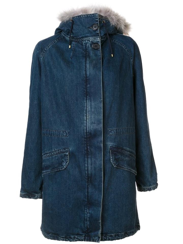 Army Yves Salomon Collar Detail Coat