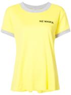 Natasha Zinko - Contrast Trim T-shirt - Women - Cotton - Xl, White, Cotton