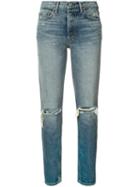 Grlfrnd - Distressed Skinny Jeans - Women - Cotton - 28, Blue, Cotton