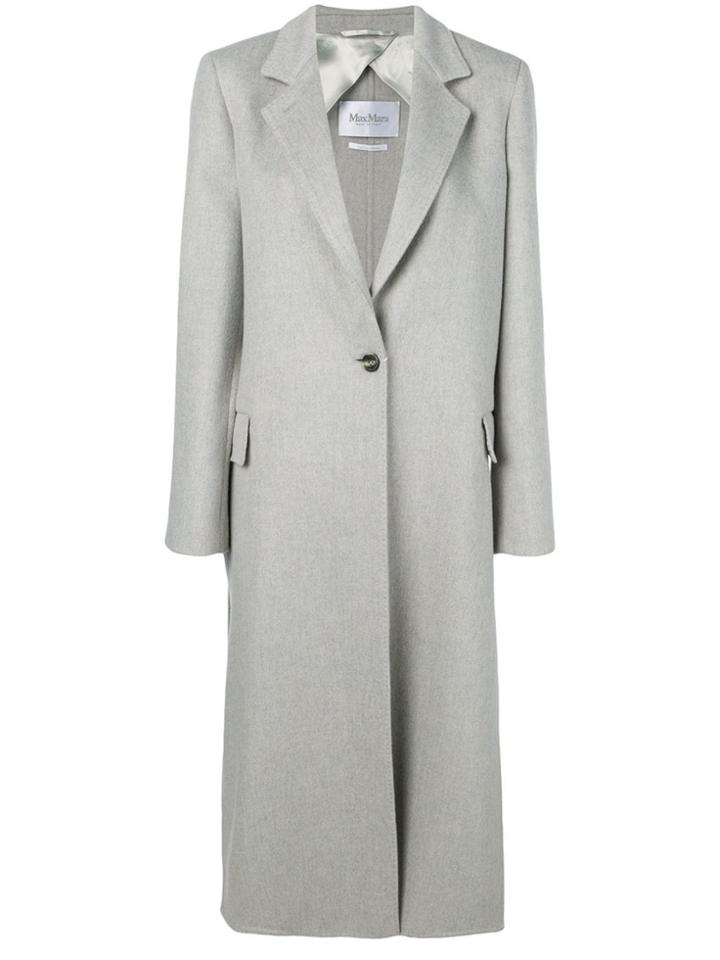 Max Mara Single Breasted Coat - Grey