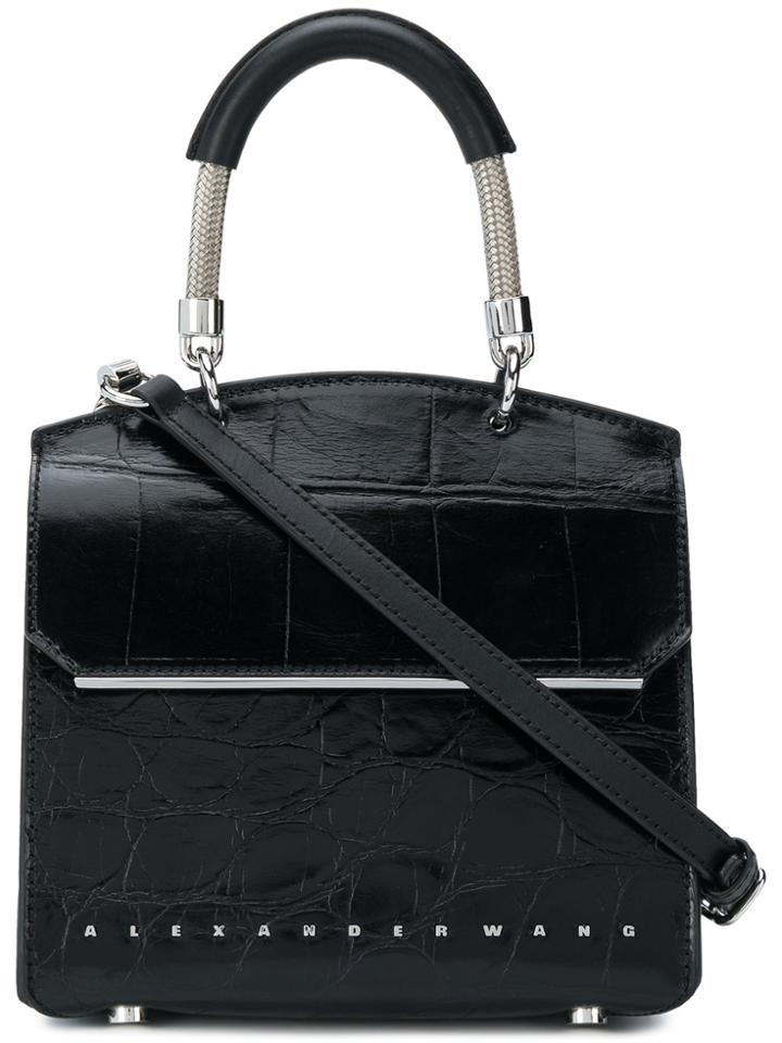 Alexander Wang Embossed Shoulder Bag - Black