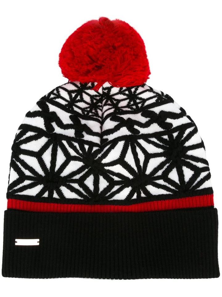 Dsquared2 Pom Pom Hat, Men's, Black, Polyester/spandex/elastane/viscose/wool