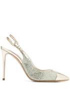 Casadei Toe Cap Pumps - Silver