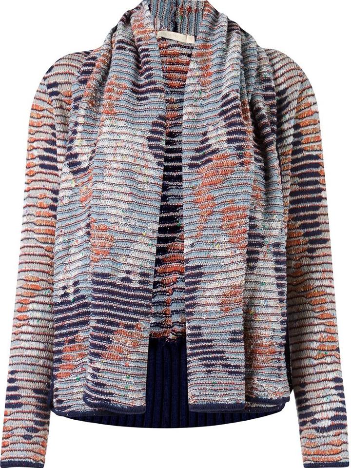 Cecilia Prado Open Front Tricot Cardigan, Women's, Size: Medium, Blue, Acrylic/viscose