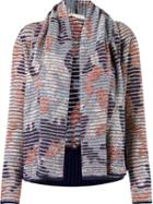 Cecilia Prado Open Front Tricot Cardigan, Women's, Size: Medium, Blue, Acrylic/viscose