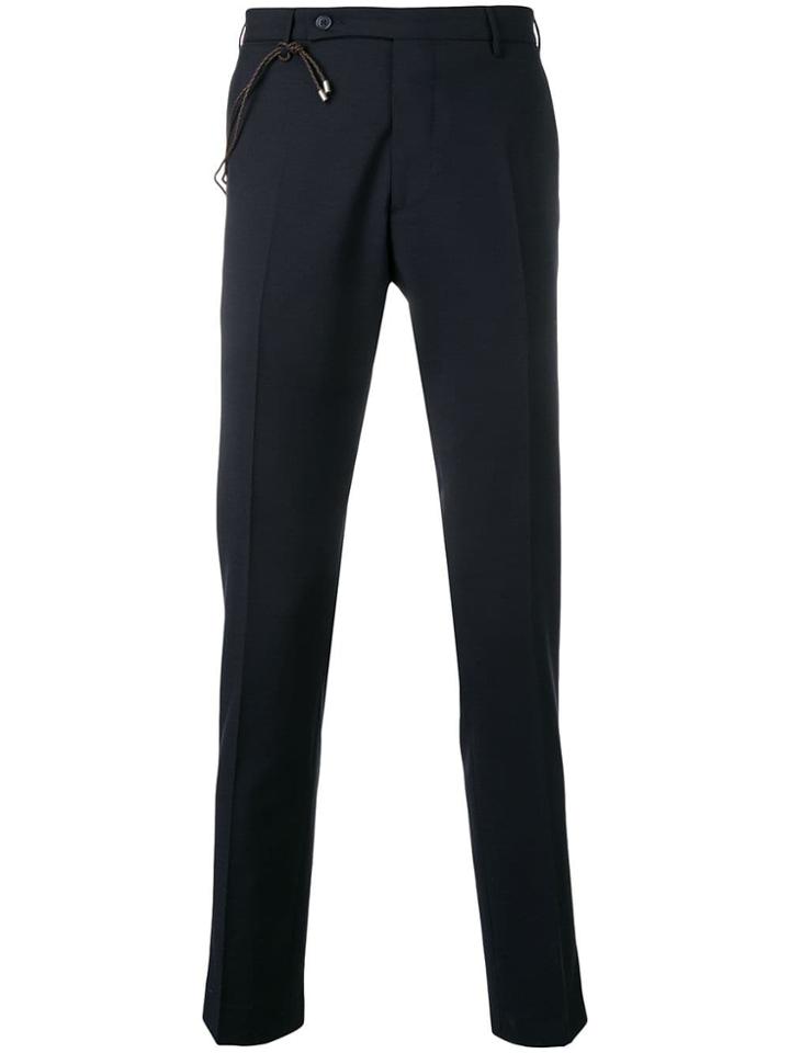 Berwich Tailored Slim-fit Trousers - Blue