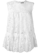 Alexander Mcqueen Sleeveless Lace Top, Women's, Size: 38, White, Cotton/polyamide/viscose