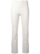 By Malene Birger - Florentina Cropped Trousers - Women - Lamb Skin - 40, Women's, White, Lamb Skin