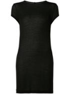 Rick Owens Long-length T-shirt, Women's, Size: 40, Black, Viscose/silk