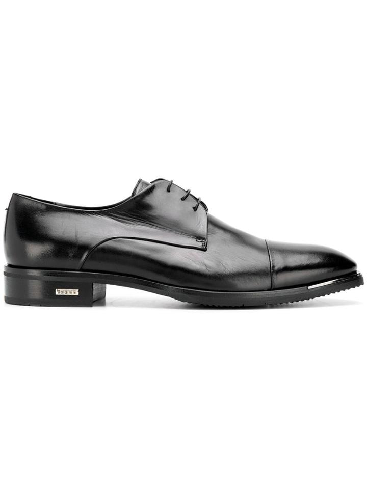 Baldinini Almond Toe Derby Shoes - Black