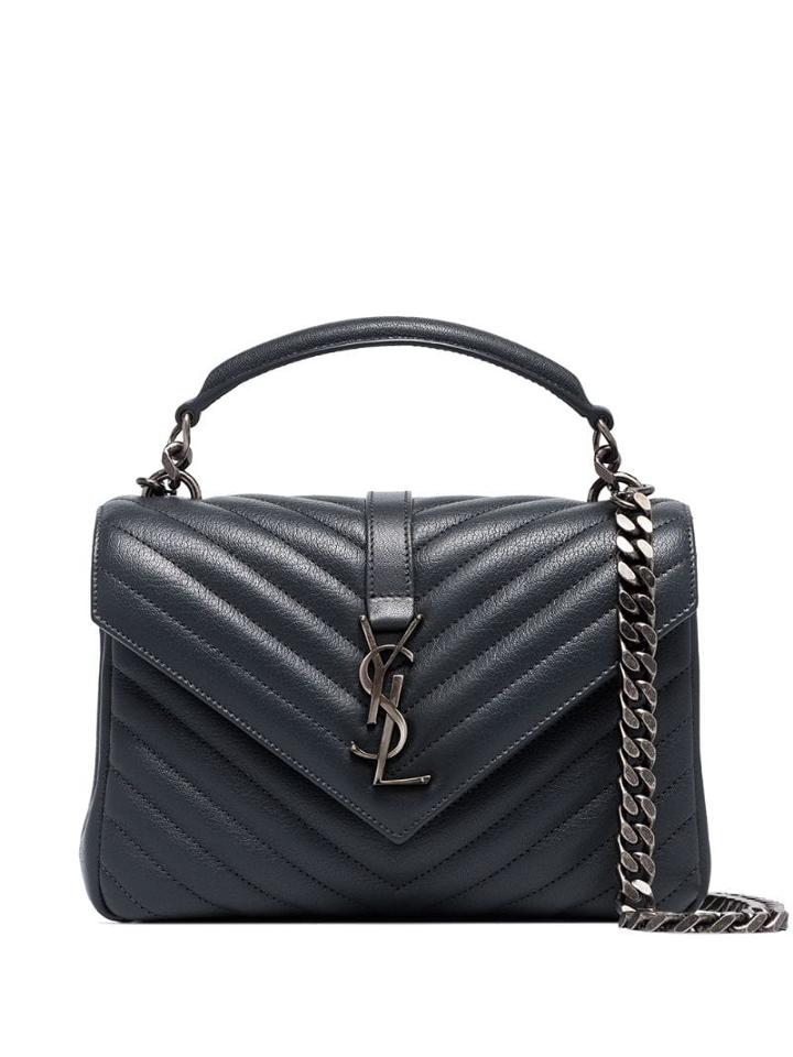 Saint Laurent Medium College Shoulder Bag - Grey