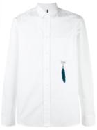 Oamc Chest Pocket Shirt, Men's, Size: Large, White, Cotton/turkey Feather