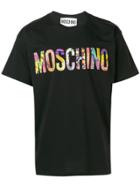Moschino Psychedelic Logo Print T-shirt - Black