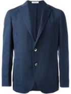 Boglioli Patch Pocket Blazer, Men's, Size: 48, Blue, Cotton/linen/flax/cupro