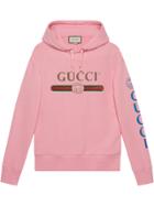 Gucci Gucci Logo Sweatshirt With Dragon - Pink & Purple