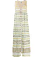 M Missoni Striped Sleeveless Cardigan - Yellow