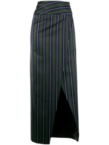 Rouge Margaux Striped Maxi Skirt - Green
