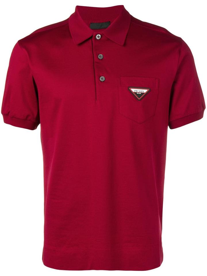 Prada Basic Polo Shirt - Red
