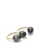 Tasaki 18kt Yellow Gold Refined Rebellion Luxe Doble Finger Ring