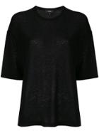 Theory Loose Fit Knitted Top - Black