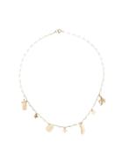 Malaika Raiss Gold Plated Food Pendant Necklace - Metallic