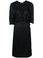Jil Sander Front Knot Pencil Dress - Black
