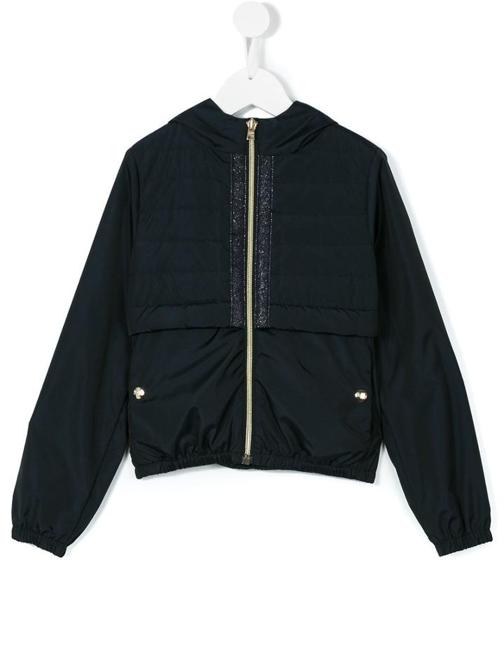 Herno Kids - Hooded Jacket - Kids - Polyamide/polyester - 10 Yrs, Girl's, Blue