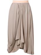 Chloé Draped Midi Skirt - Grey