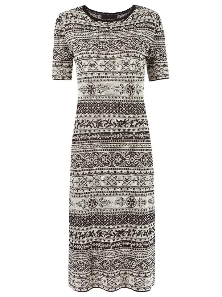Talie Nk Midi Knit Dress, Women's, Size: P, White, Cotton/acrylic/viscose