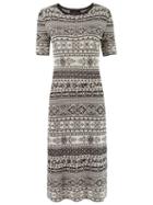 Talie Nk Midi Knit Dress, Women's, Size: P, White, Cotton/acrylic/viscose
