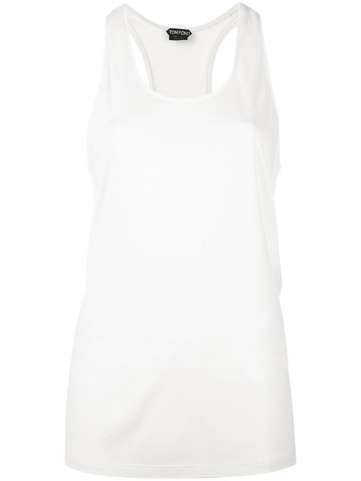 Tom Ford Classic Tank Top, Women's, Size: 38, White, Viscose