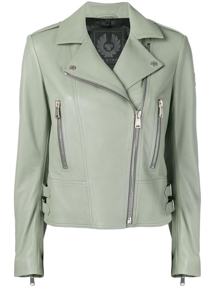Belstaff Marvingt Leather Jacket - Green