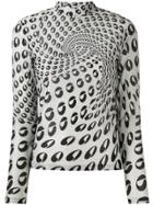 Coperni Graphic-print Fitted T-shirt - Silver