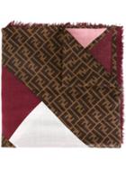 Fendi Colour Block Monogram Scarf