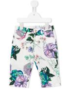 Young Versace Floral Print Trousers, Toddler Girl's, Size: 4 Yrs, White