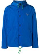 Ps By Paul Smith Embroidered Zebra Logo Sports Jacket - Blue
