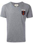 Gucci Web Crest T-shirt, Size: Xxl, Grey, Cotton/polyester