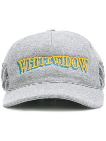 Moncler X Off-white Moncler X Off-white White Widow Embriodered Cap, Men's, Size: Large, Grey, Cotton/polyester
