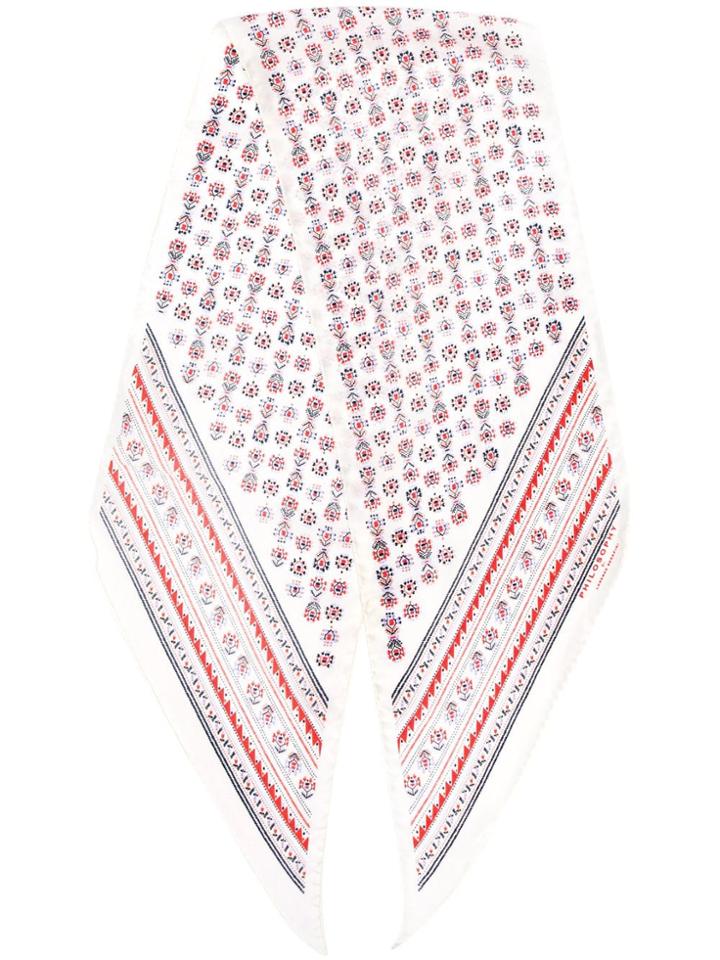 Philosophy Di Lorenzo Serafini Printed Foulard - White