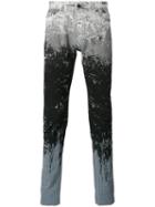 Diesel Black Gold Paint Splat And Stripe Skinny Jeans, Men's, Size: 32, Cotton/spandex/elastane
