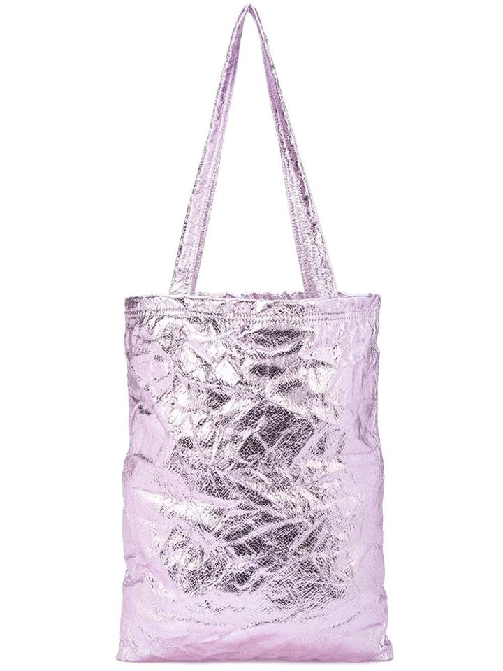 Sies Marjan Metallic Shopper Tote - Pink
