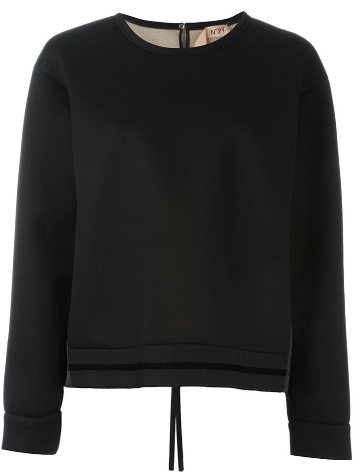 No21 Basic Sweatshirt, Women's, Size: 38, Black, Viscose/polyester
