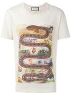 Gucci Kingsnake Print T-shirt, Men's, Size: Xl, Nude/neutrals, Cotton