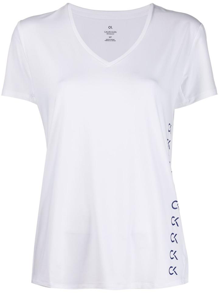Calvin Klein Side Print T-shirt - White