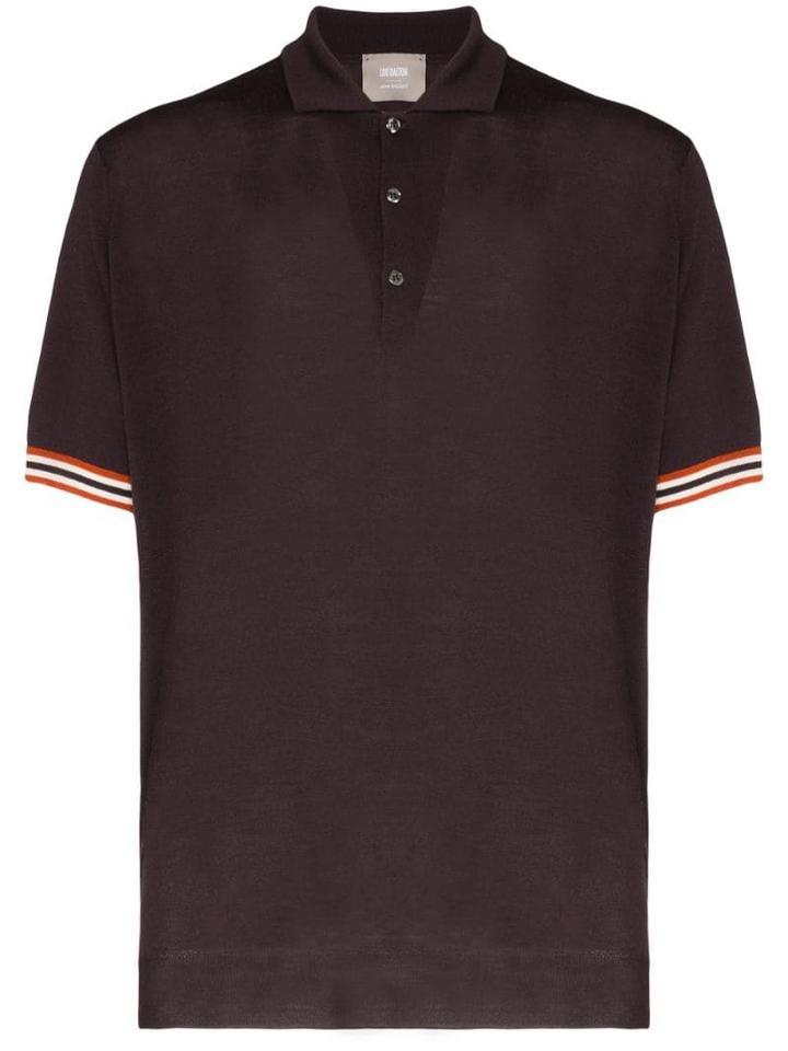 Lou Dalton L Dltn John Smedley Ss Polo Prpl - Purple